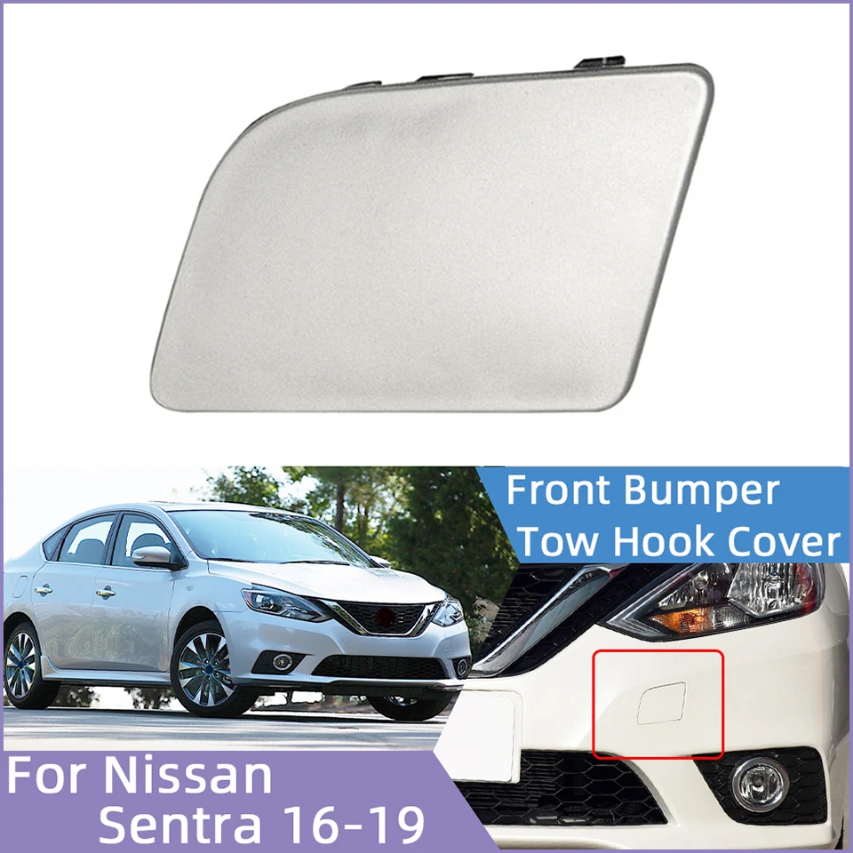 Topi Penutup Mata Kait Derek Bumper Depan untuk Nissan Sentra 2016 2017 2018 2019 622A03YU0H 622A0-3YU0H Tutup Trailer Pengangkutan Penarik