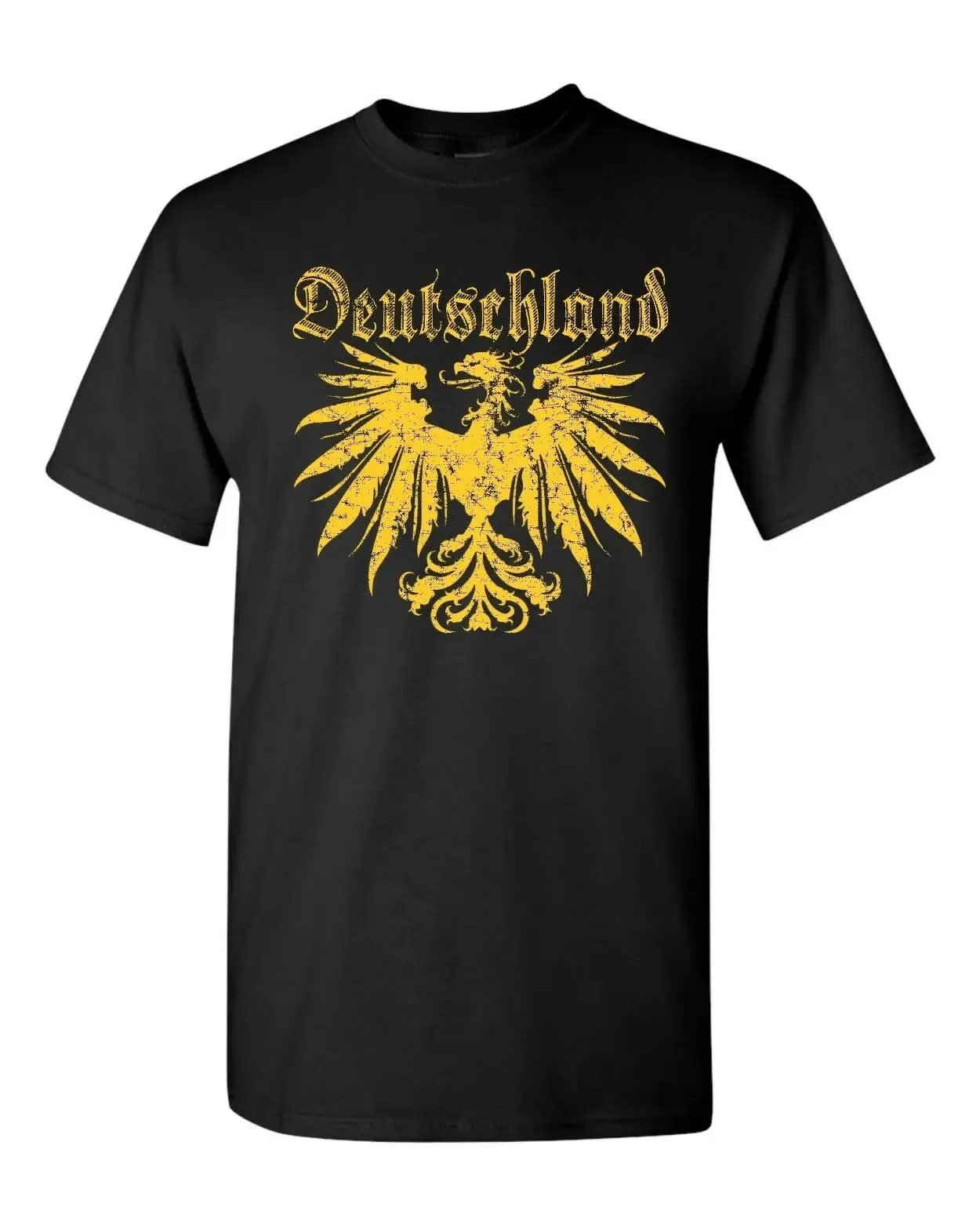 

Deutschland Germany Golden Eagle Badge T-Shirt New 100% Cotton O-Neck Summer Short Sleeve Casual Mens T-shirt Size S-3XL