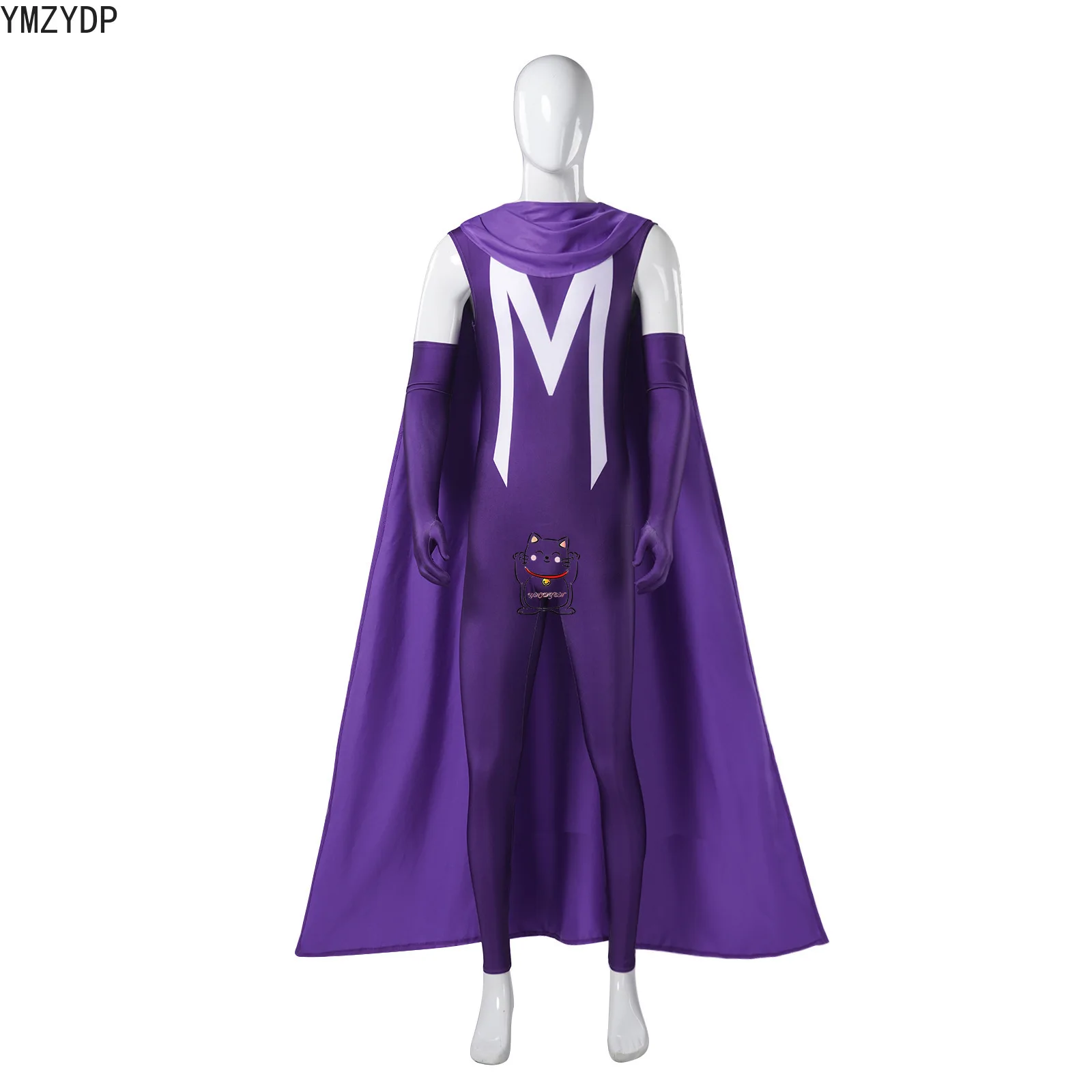 Costumes de jeu de rôle Anime costumes fantaisie hommes déguisés comme hommes violet adulte combinaison gants Halloween carnaval fête ensemble nouveau