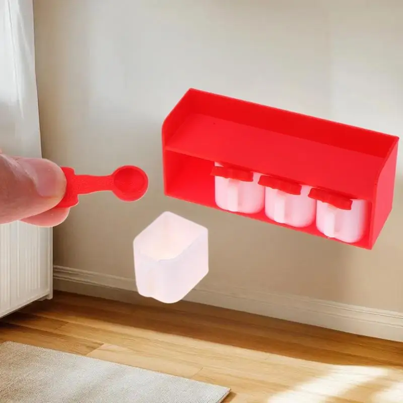 1/12 دمية صغيرة الكرتون التوابل جرة نموذج دمية المطبخ الديكور دمى منزل المشهد اكسسوارات التظاهر اللعب اللعب #6