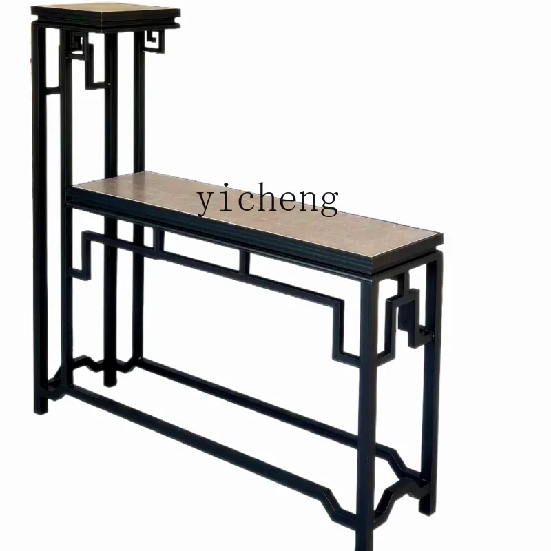 

ZK Aluminum Alloy Classical Lift Rack Chinese Indoor Outdoor Balcony Flowers Greenery Bonsai Flower Stand