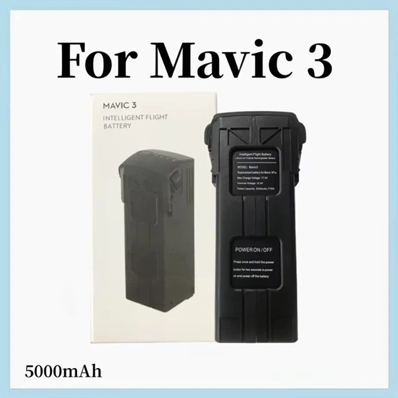 

Для Mavic3/3 PRO Интеллектуальный Полетный аккумулятор 15,4 в 5000 мАч Время полета около 46 минут совместимый с Mavic 3 Cine аксессуары для дрона