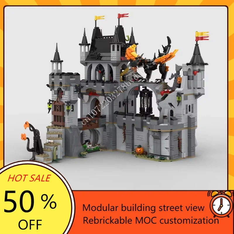 

2014PCS MOC Medieval Castle Building Block Model Night Lord's Lair Technical Brick DIY Assembly Set Toy For Child Holiday Gift