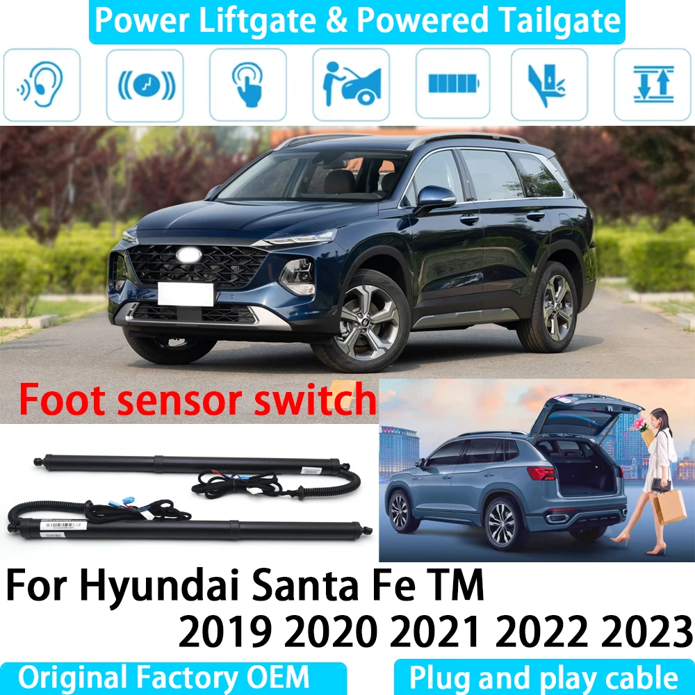 for Hyundai Santa Fe TM 2019 2020 2021 2022 2023 Automatic Electric Power Liftgate Powered Tailgate Strut Tail Gate Lift System