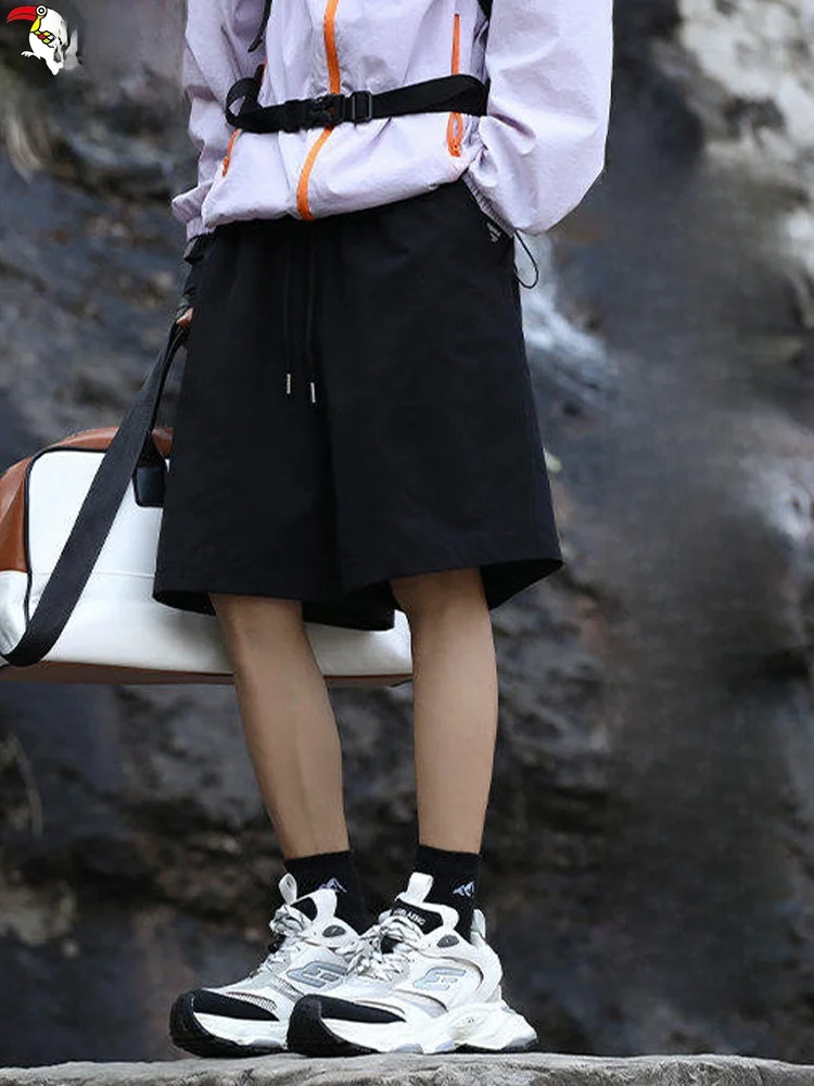 

TUCANO 2026 Summer New Casual Loose Qui Dry Sports orts Men's Dstring Elastic Waist Five-Quarter Length Polyester Fiber