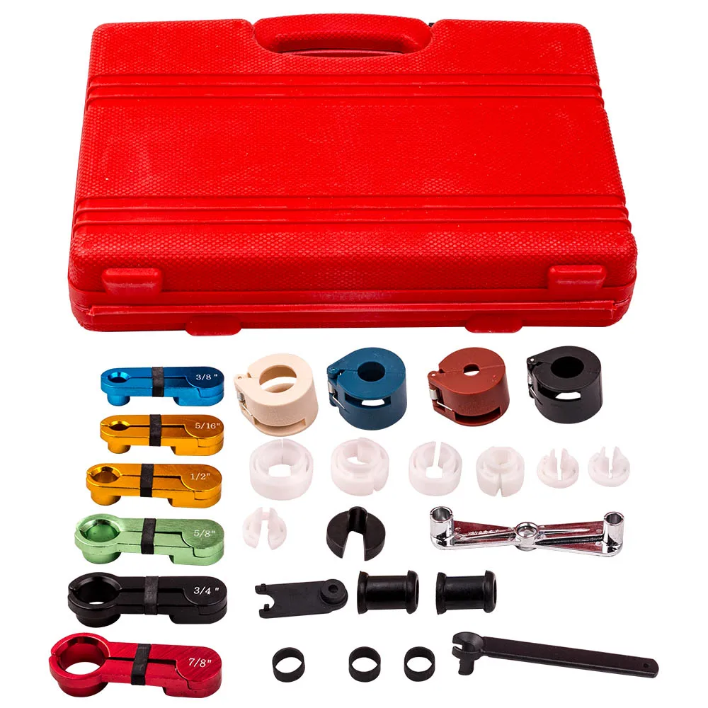 22pcs A/C Transmission Fuel & Air Conditioning Line Disconnect Removal Tool Kit