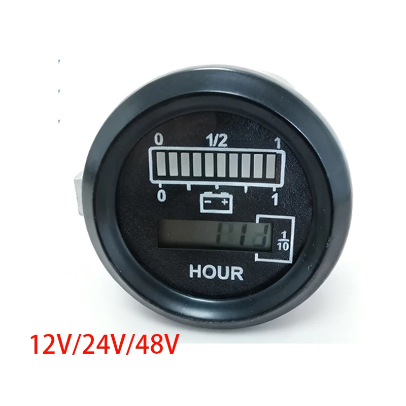 

12/24/48V Battery Meter Hour Meter&Battery Indicator Gauge Meter For Curtis 803 803RB2448BCJ3010 803RB2436BCJ3010 803RB7280BCJ3