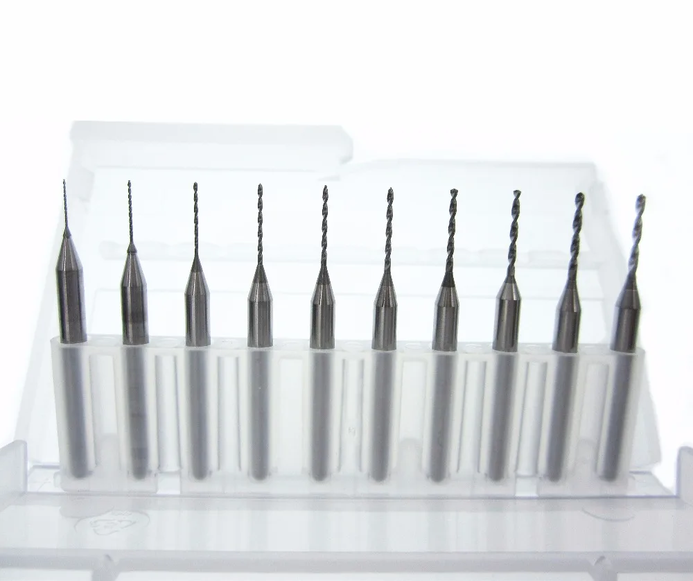 10pcs 0.3-1.2mm  PCB Print Circuit Board Drill-Bits