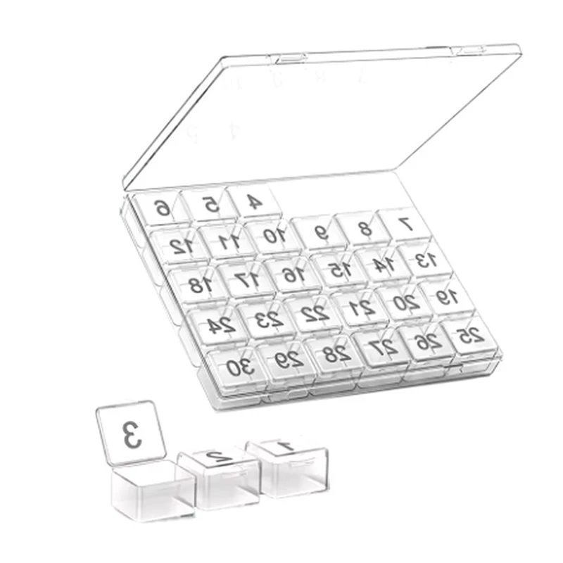 Beauty Portable Monthly Pill Organizer-30-Day Pill Box With Compartments, Large-Capacity Storage For One-Month Supply Image