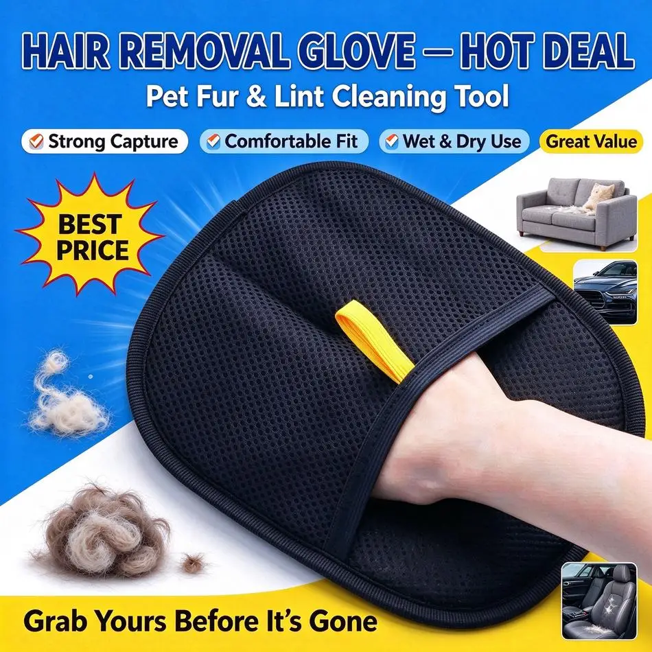 1-2PCS Pet Hair Remover Brush Cat Grooming Glove Double Sided Pet Hair Removal Glove For Dogs Cats Fur Cleaner For Carpet Sofa