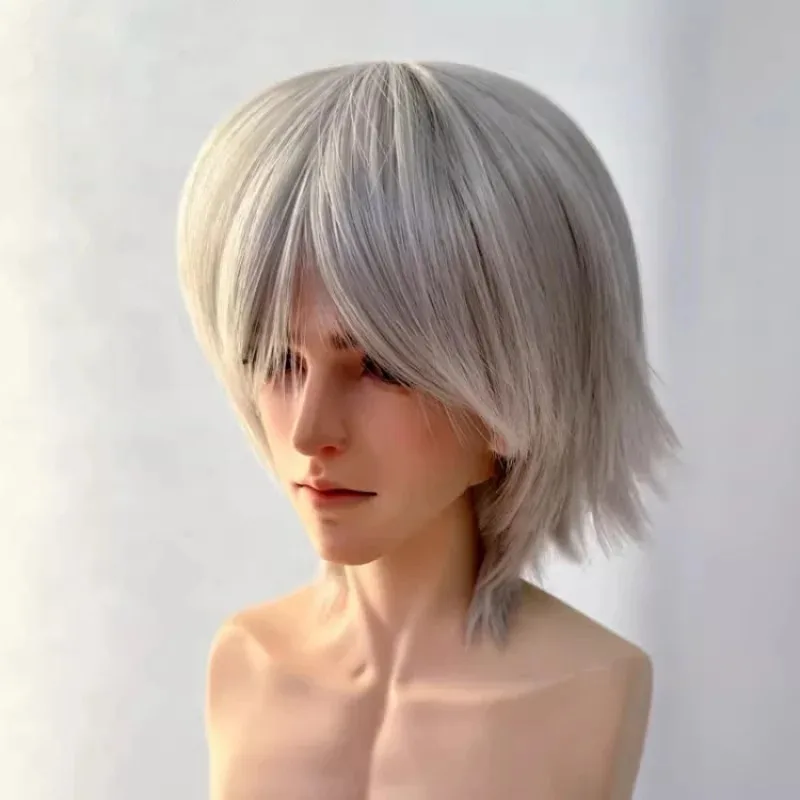 Pelucas BJD de pelo corto para muñecas SD MSD MDD Yosd, pelo dorado, negro, marrón, azul y gris, 1/3 1/4 1/6