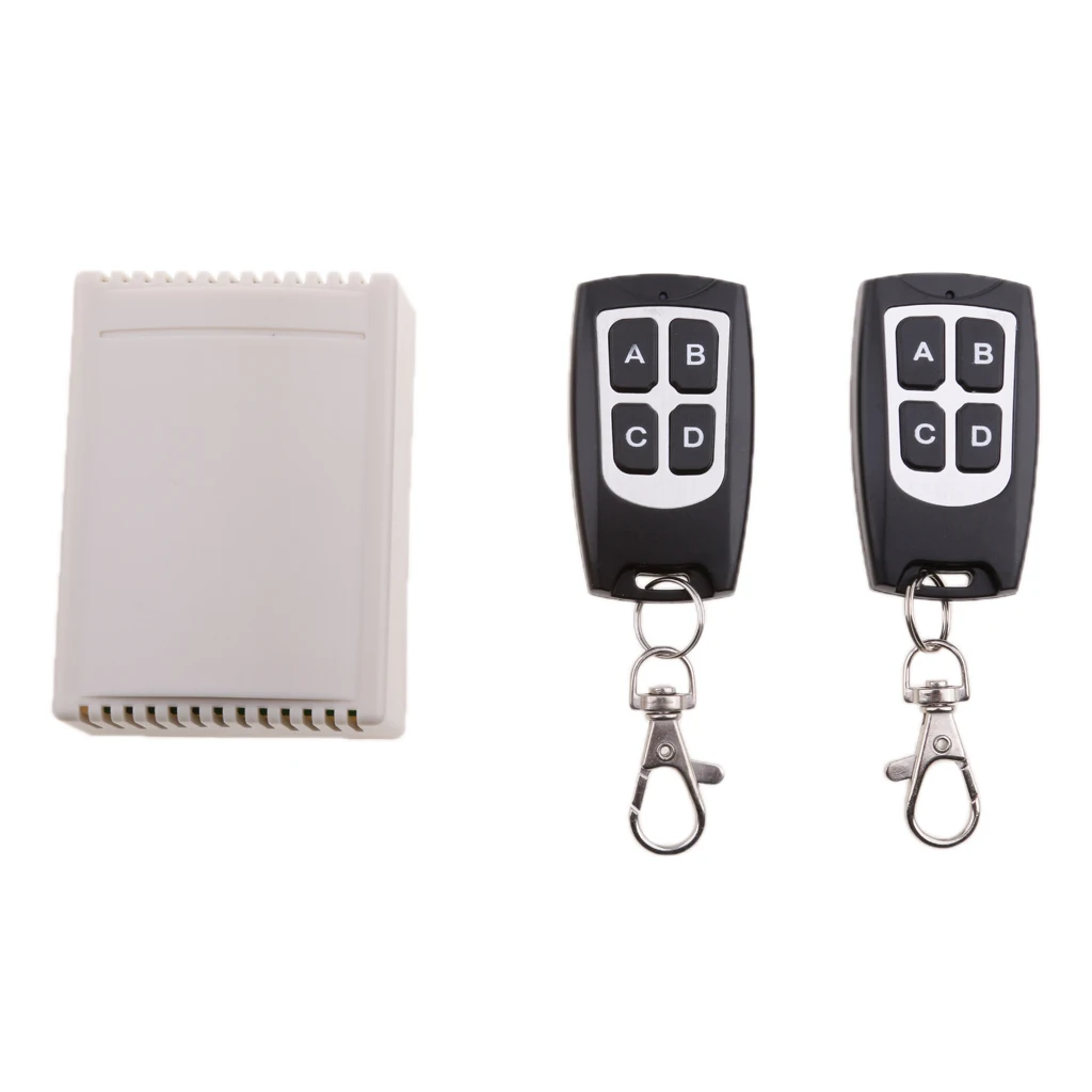 Transmisor de interruptor de control remoto de 4 botones de 12V 433M + módulo receptor