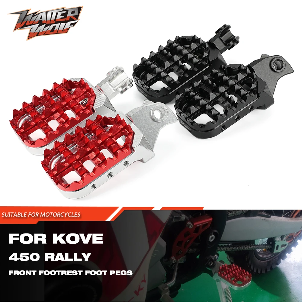 

Front Footrest Adapters Foot Pegs Pedal For KOVE 450 Rally 2023-2024 Accessories Motorcycle Footpegs Foot Rests