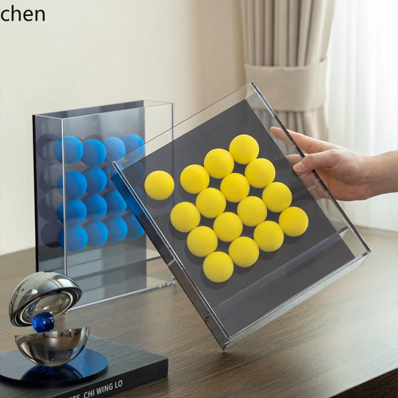 YFY Modern Light Luxury Sponge Ball Decorative Painting Niche Creative Personality Ornament Model Room Exhibition Hall Desktop