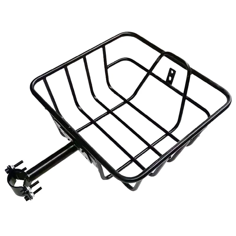 Bike Basket Electric Bicycle Pannier 20 Inch Scooter Front Rear Storage High Carbon Steel BMX Cycling Parts