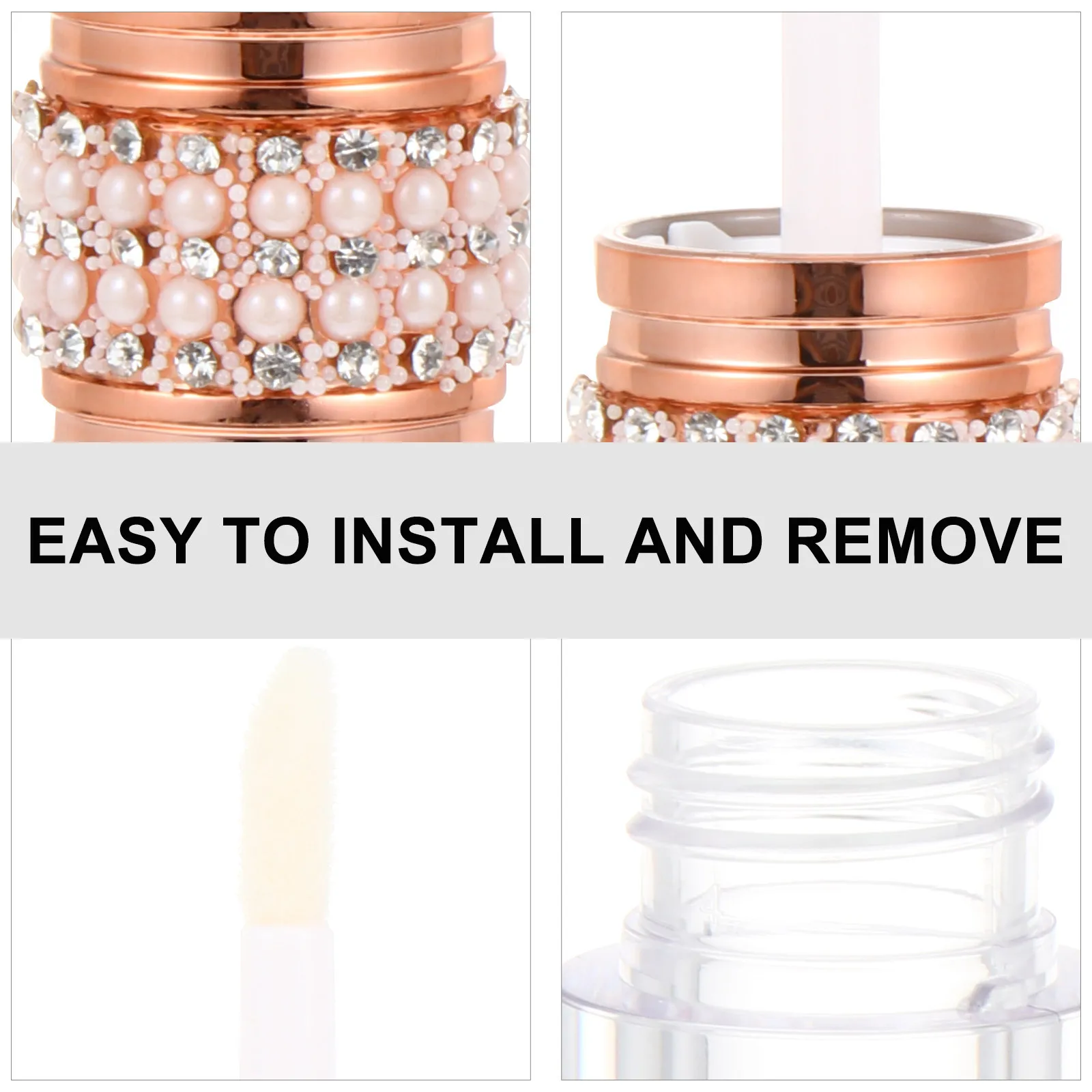 5Pcs Lip Gloss Tubes Portable Refillable Small Size Balm Bottles for Mixing Lipstick Containers Lipstick Bottle