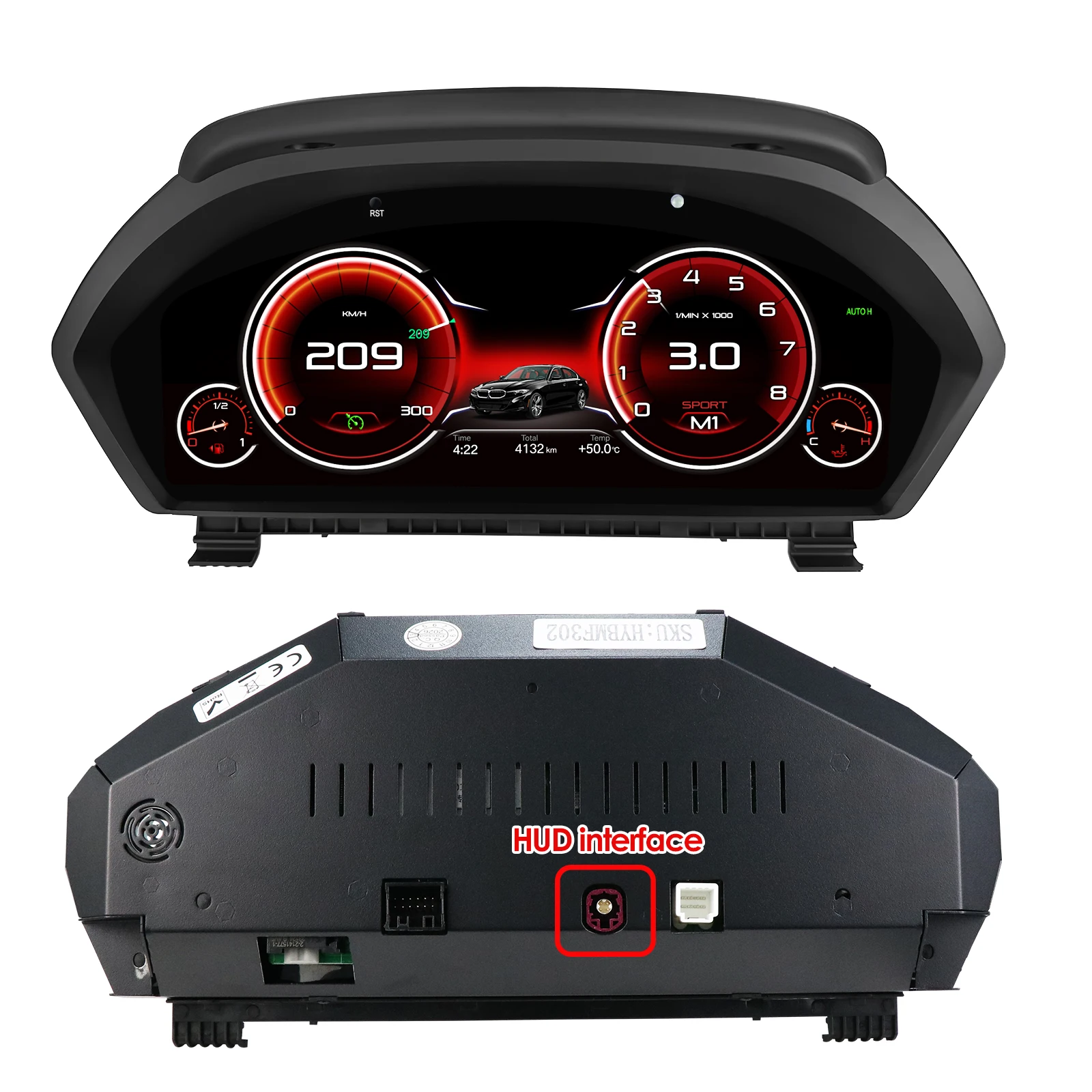 Hizpo 12.3" LCD digitaal instrumentencluster voor BMW 3/4 Serie F30 F31 F34 F32 F33 F36 auto dashboard paneel