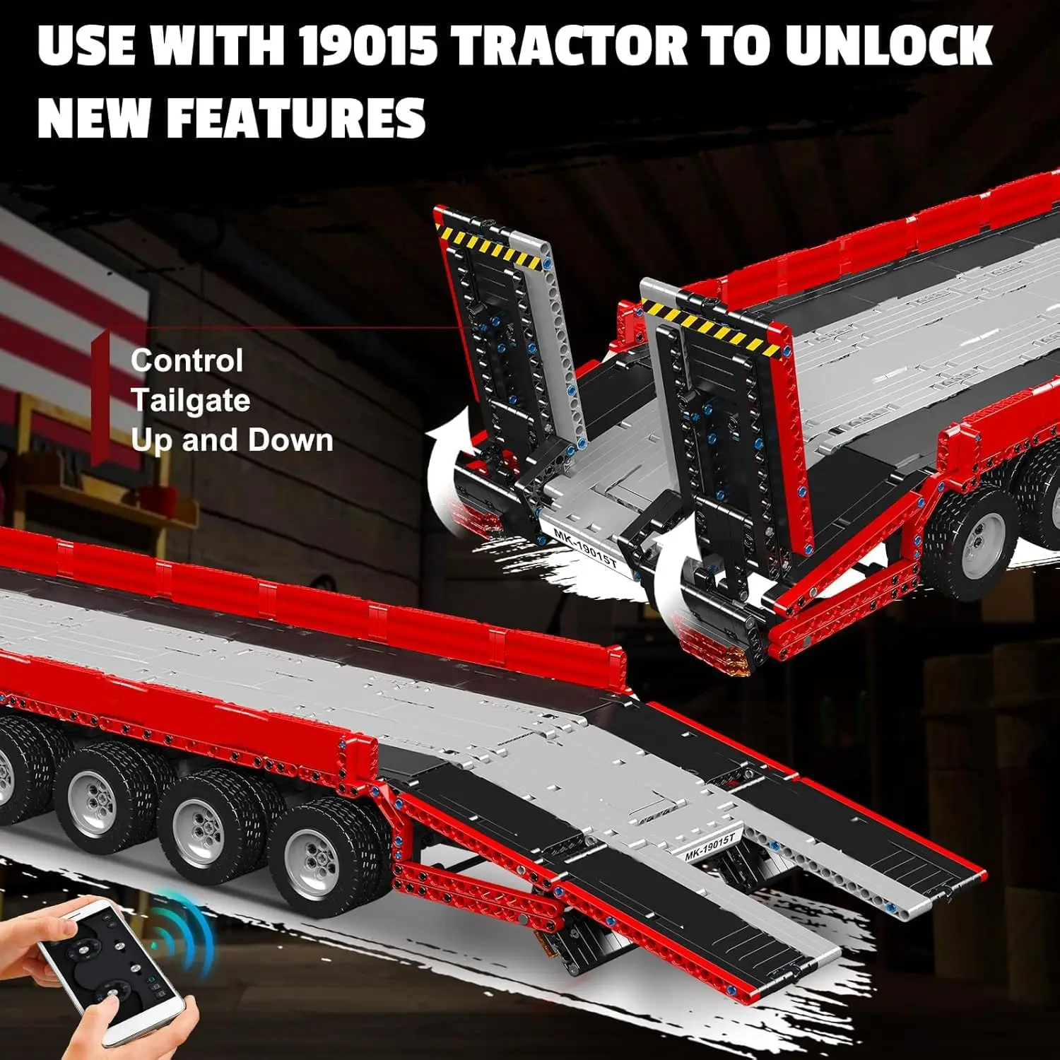 قوالب كينج ترايتر لبنات بناء جرار ، نموذج شاحنة ، طوب مجمعة تصنعها بنفسك ، مجموعة ألعاب تعليمية مبتكرة ، T MOC