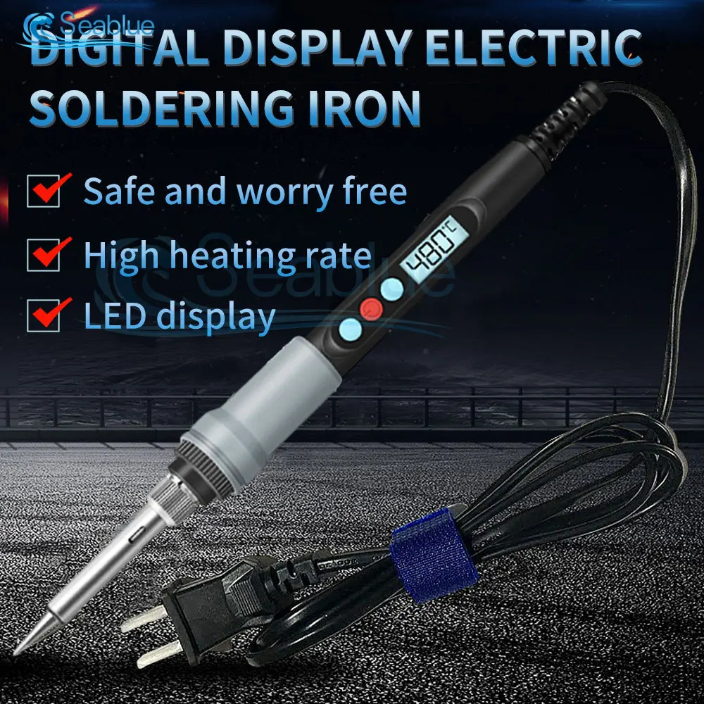 

100W Soldering Iron Protable Digital Temp Adjustment Automatic Sleep Internal Thermal Ceramic Heating Electronic Welding Tools