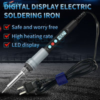 100W Soldering Iron Protable Digital Temp Adjustment Automatic Sleep Internal Thermal Ceramic Heating Electronic Welding Tools