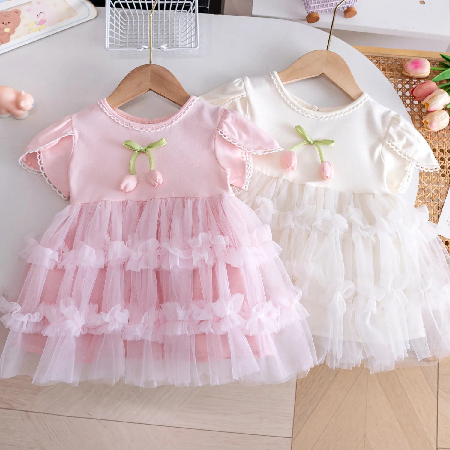 

Girls Princess Dresses Summer 2025 Children Wedding Party Dress For Baby Girl Clothing Kids Birthday Outfits Cute Costume 4 5 6Y