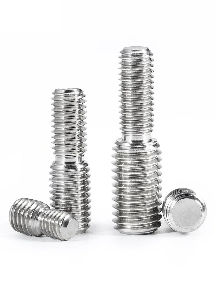 304Stainless Steel Change Thread Diameter External Thread Double Head Conversion Screw Size Reducer Head Bolt M3 M4 M5 M6 M8~M16