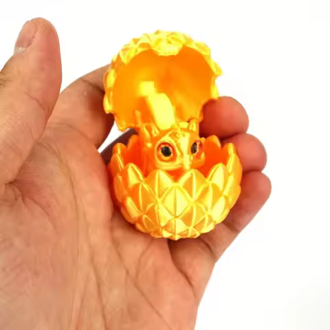 3D Printed Multi-Color Dinosaur Egg Set with Flip Lid Creative Desktop Decoration Gift Idea