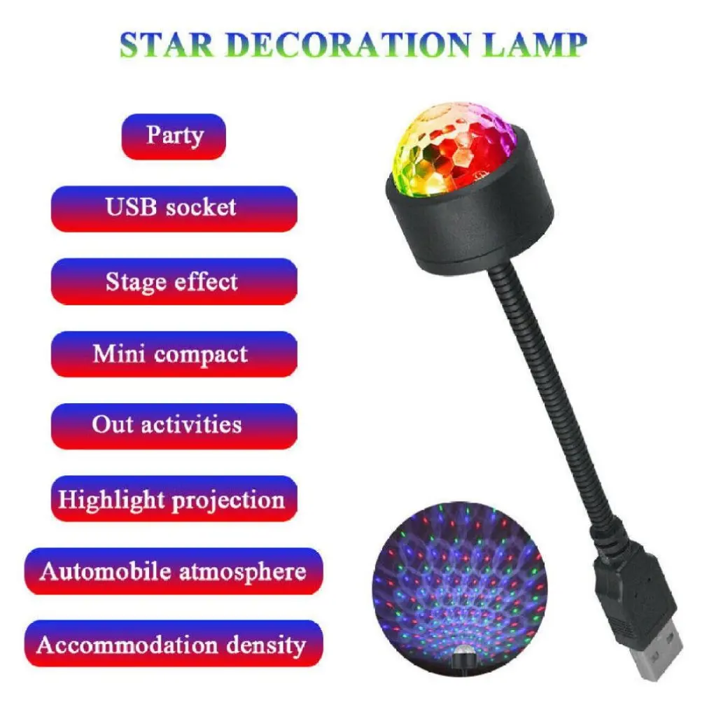 Car Roof Interior Night Lights LED Interior Romantic Ambient Star Night Projector For Car Room Party Neon Atmosphere Decor Lamp