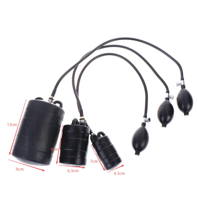 (.) Pipe Natural Rubber Drain Air Bag Inflatable Bung Stop Plug Block Hand-operated Gasbag DN 100/75/50mm