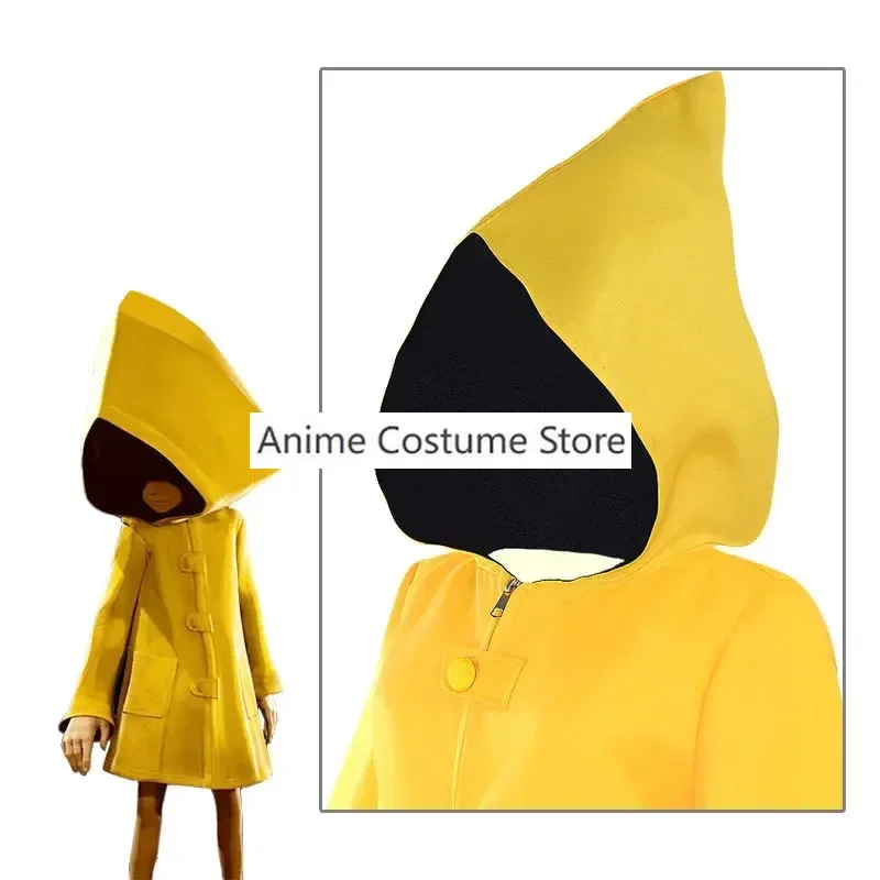 Six Cospaly Costume Anime Little Nightmares Six Cosplay Little Nightmare Hungry Kids Props Halloween Carnival Party Outfit