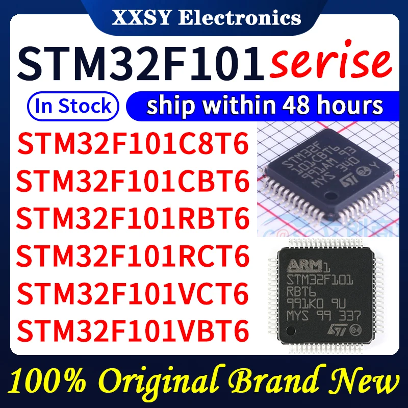 STM32F101C8T6 STM32F101RBT6 STM32F101RBT6 STM32F101RCT6 STM32F101VBT6 STM32F101ZCT6 STM32F101T8U6 STM32F101T8U6