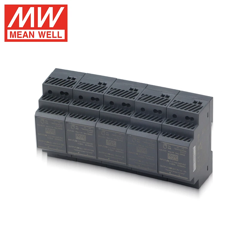 Mean Well HDR-30-12 DIN Rail Power Supply 30W Ultra Slim Step Shape DIN Rail for Household control System Factory Automation