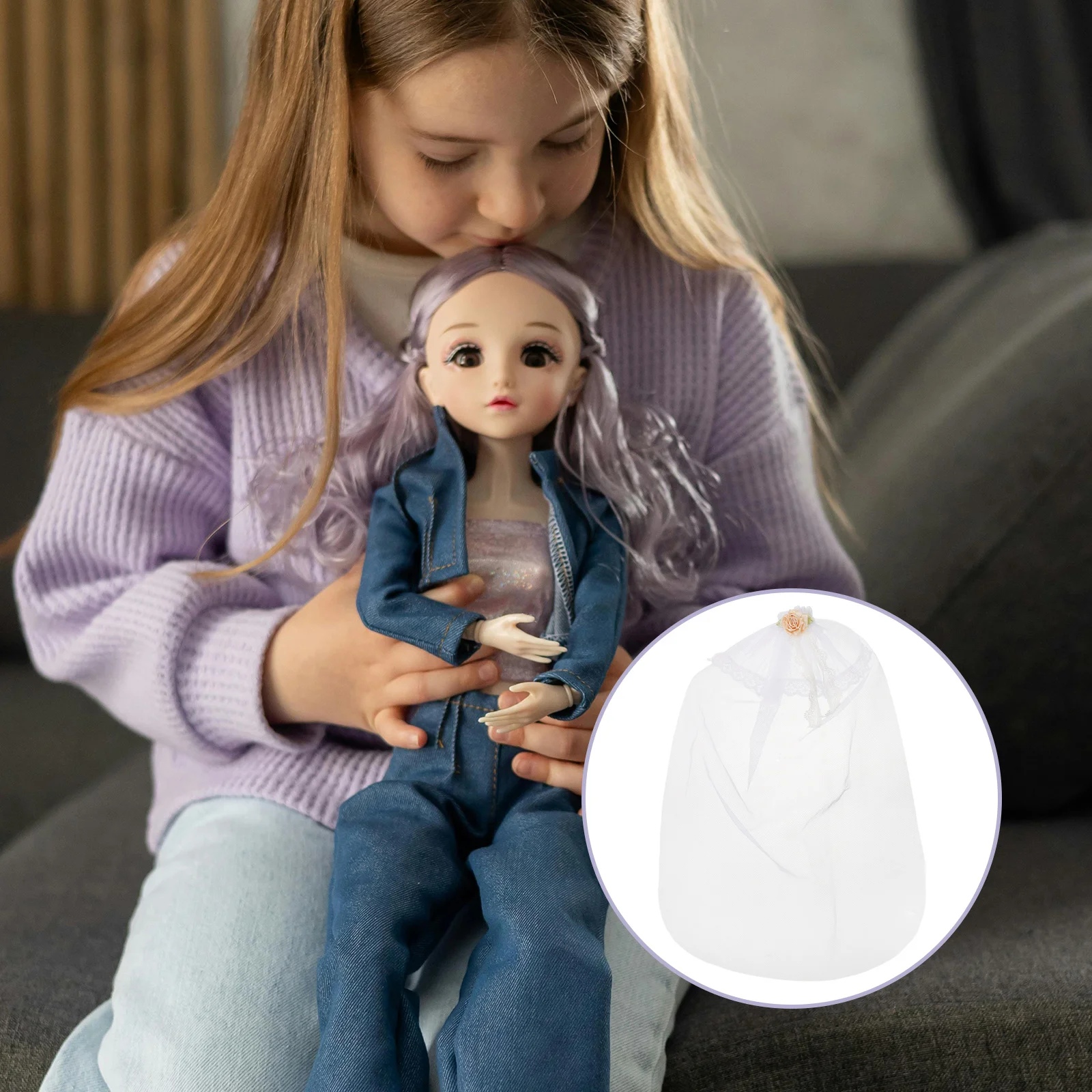 

6Pcs Bridal Veil Accessories Handmade Wedding Headpiece for Dress Up Wedding Themes Fashionable Hair Decoration