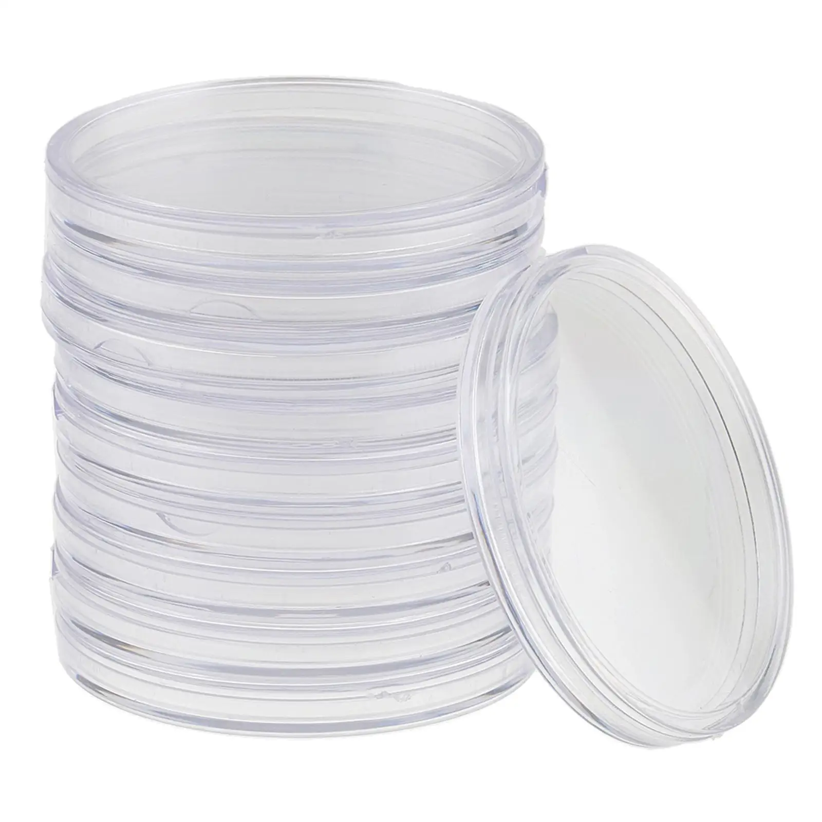 2X 10pcs Plastic Collect Container Boxes Holder Storage 55mm