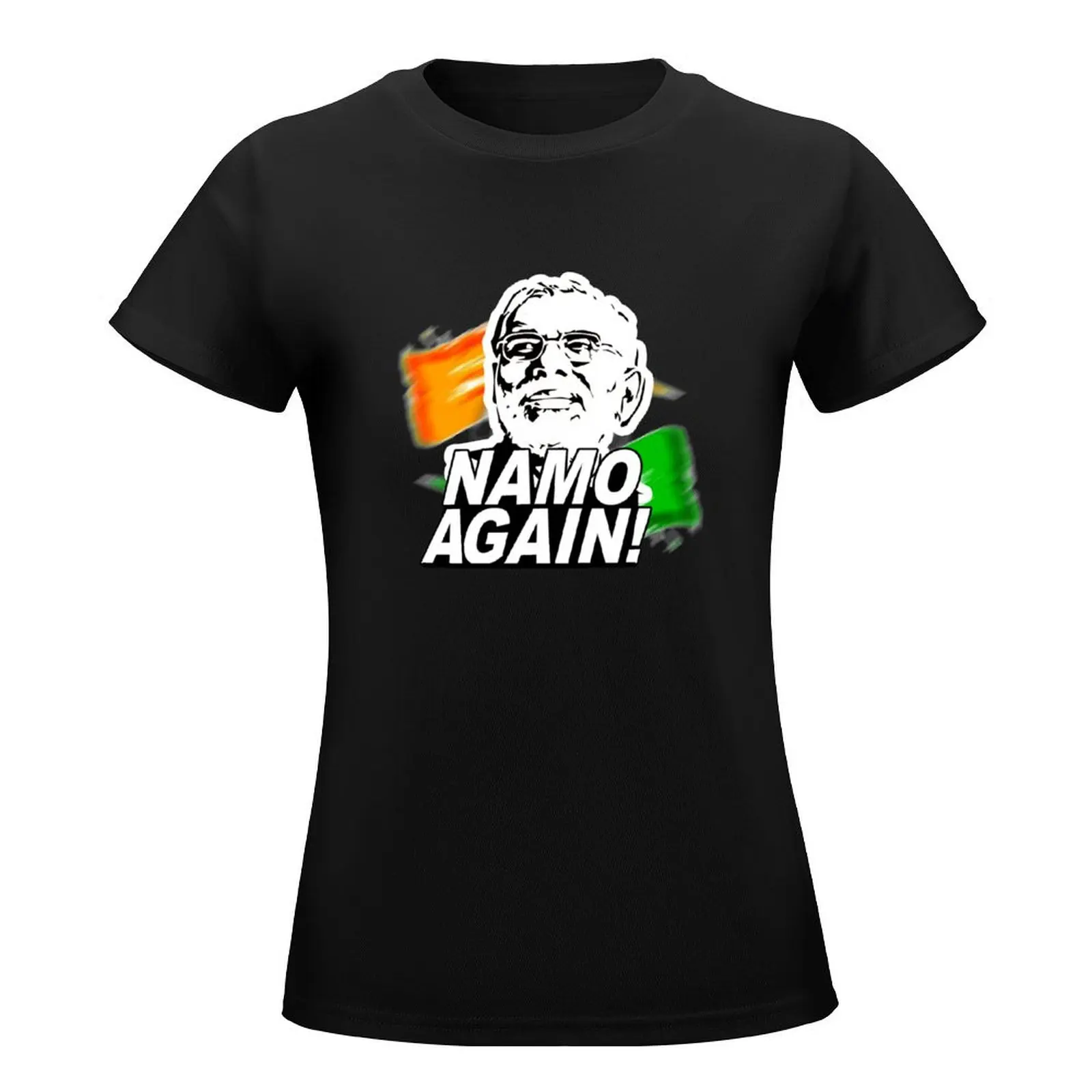 Namo Again - Modi 2019 - Narendra Modi - BJP Support T-Shirt cute clothes Aesthetic clothing Blouse spring clothes Women 2024