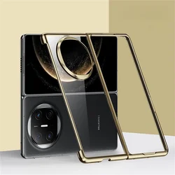 Electroplated Transparent Phone Case For HuaWei Mate X3 X5 X6 PC Hard Shell Protective Back Cover