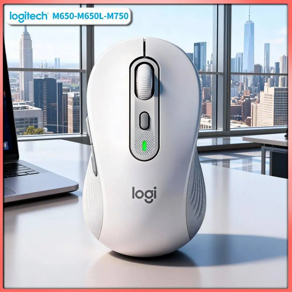 Logitech M750 Office Mouse - Precision Optical Sensor, 3-Device Easy Switch, Soft Thumb Rest, Travel Bag Pick Tool