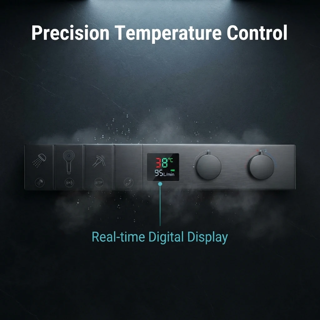 600x500 Vierfuncties Regendouc - Concealed Thermostatic Shower System Set recensie en prijs
