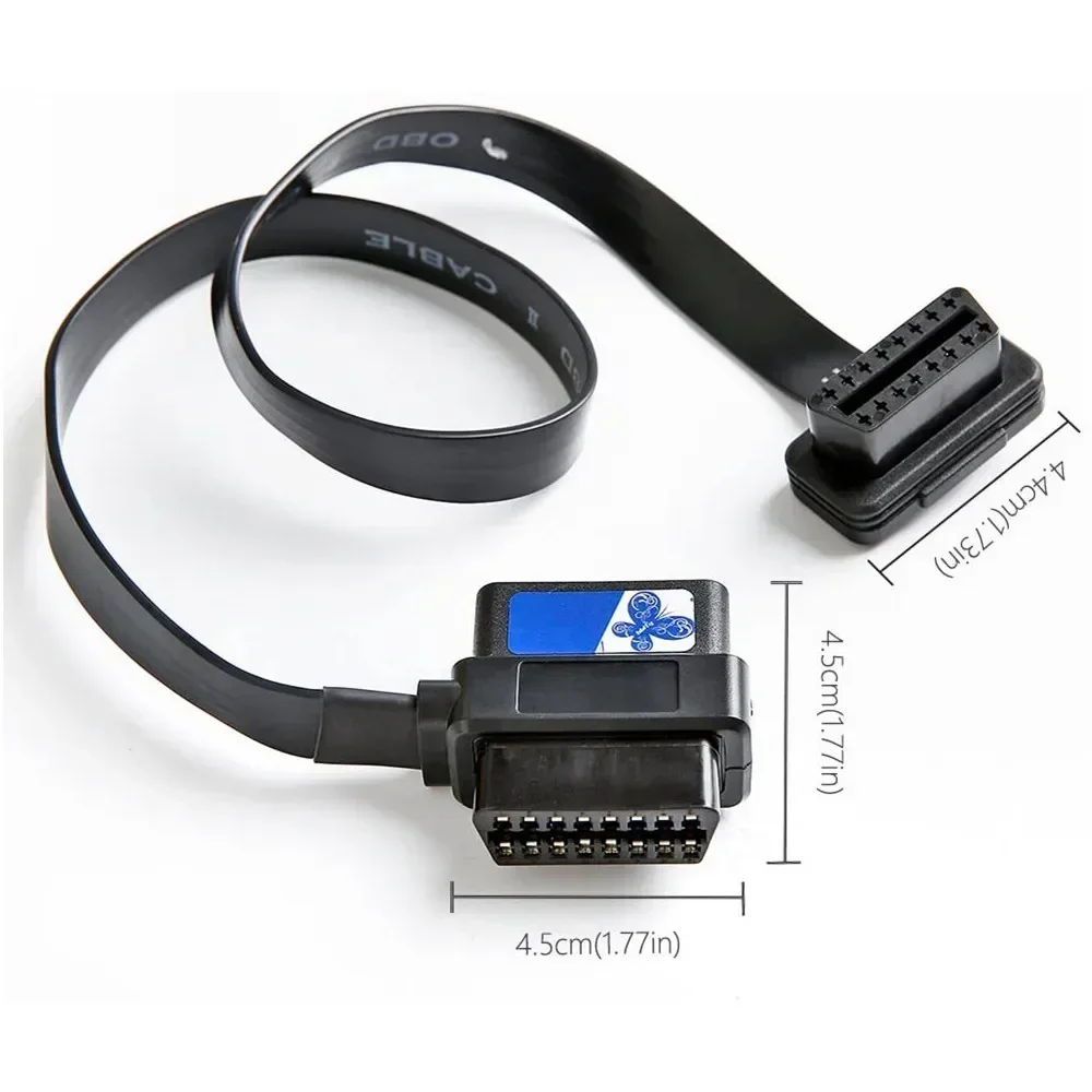 OBD2 16 Pin Splitter Extension 1x Male and 2X Female Extension Cable Adapter 60cm Code Readers Scan Tools OBD Adapter Cable