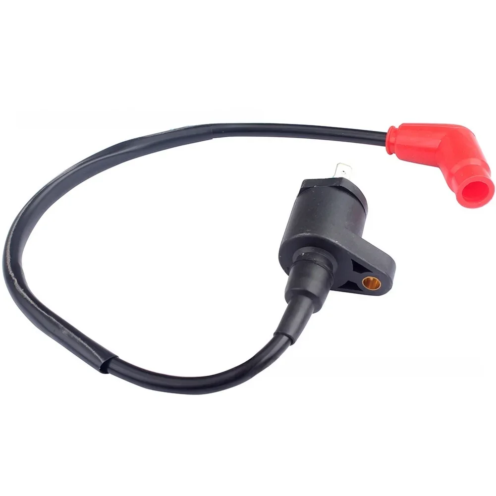 Motorcycle Ignition Fourtrax 300 Coil Black Red Ignition Coil OEM 30510-HM5-630 Rubber Construction Precise Ignition Timing