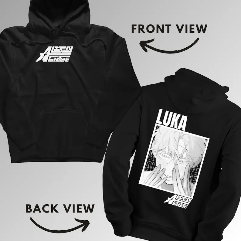 Luka Alien Stage Unisex Hoodie Vintage Streetwear Hooded  Fanmerch ALNST Merchandise Anime Gift Apparel Anime Tee Fanmade