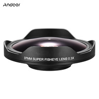 Fisheye Lens Series 37mm Mount Fisheye Lens 37MM 0.3X HD Ultra Wide Angle Fisheye Lens with Hood Replacement for Camcorders
