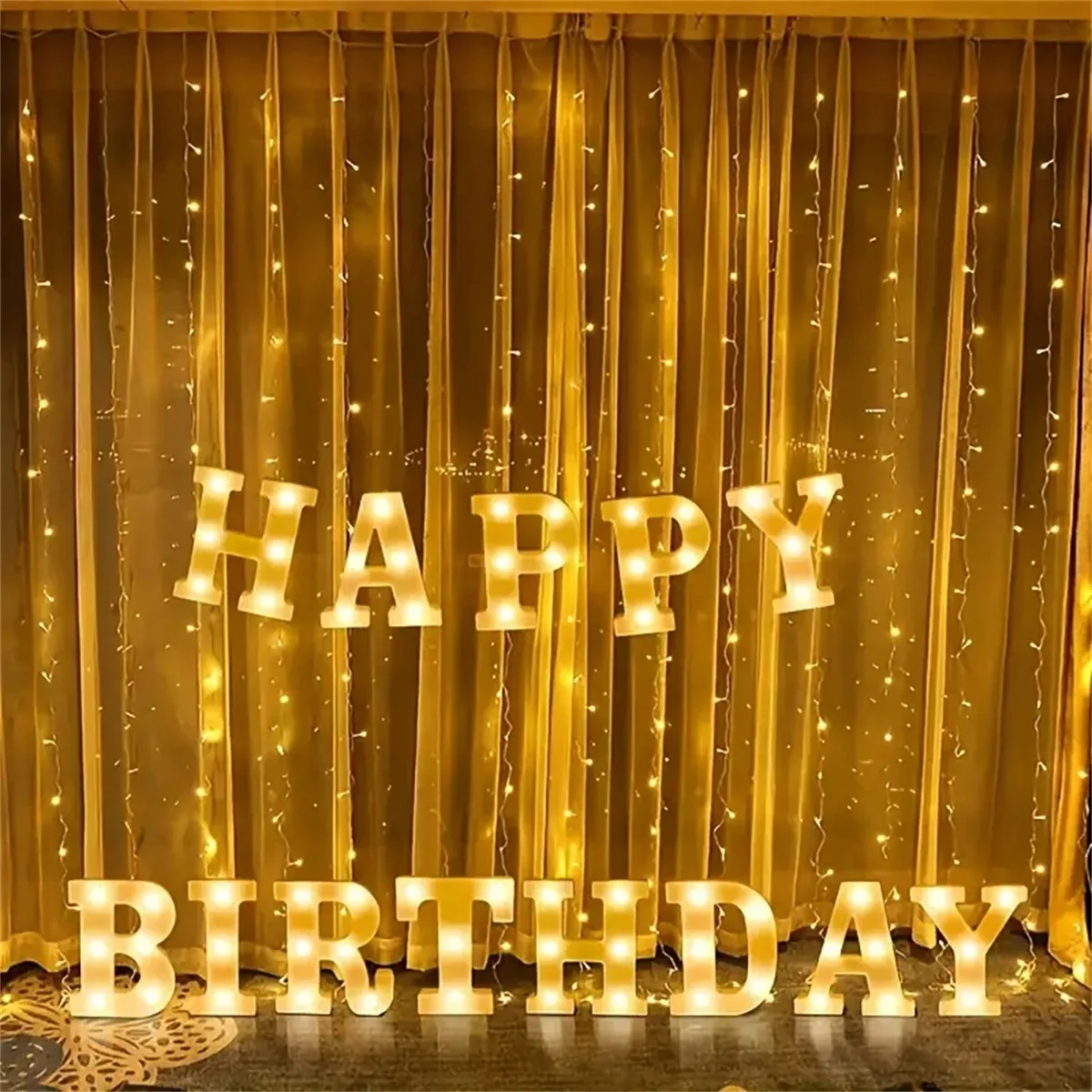 1 مصباح حروف LED مقاس 16 سم، ضوء ليلي بأحرف مضيئة وأرقام، مناسب للمنزل والبار والزفاف وديكور حفلات أعياد الميلاد #2