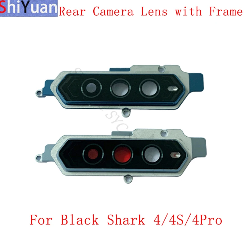 Rear Camera Lens with Frame Holder Housing Cover For Black Shark 4 Pro 4S Back Camera Frame Replacement Parts