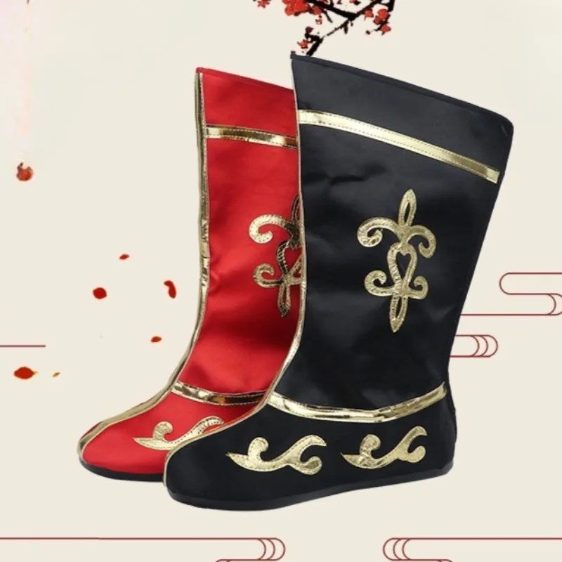 

Bohemian Style Womens Shoes Fashion Stage Performance Shoes for Woman Exquisite Canvas Mid Calf Boots Designer Shoes Botas Mujer