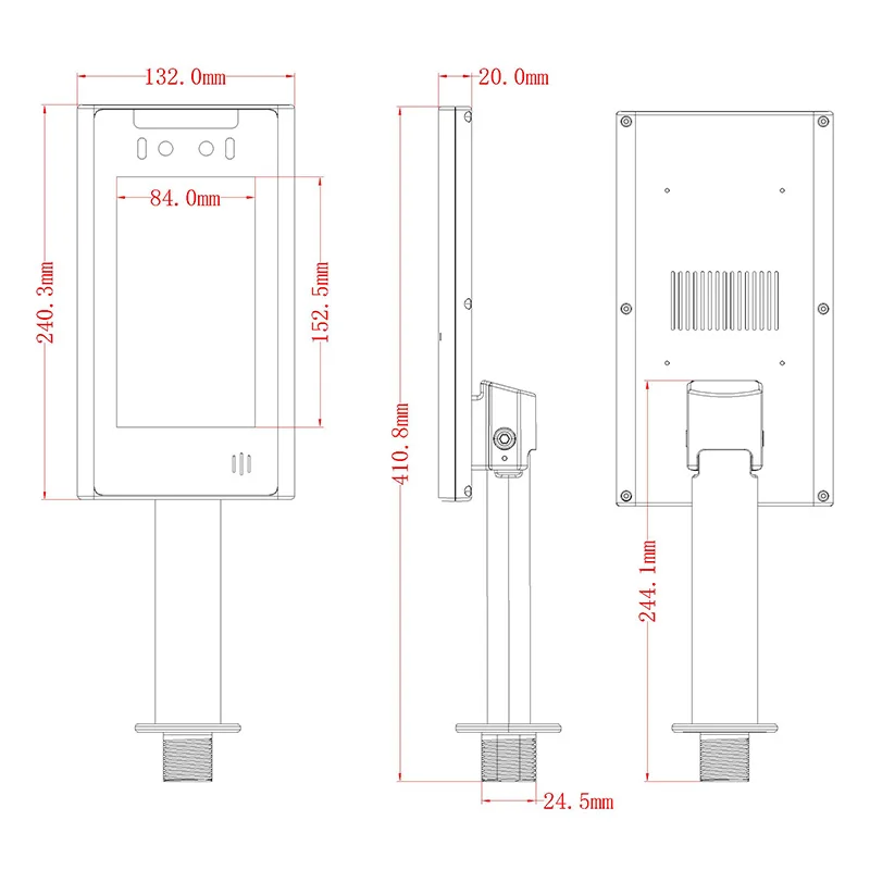 Biometric Access Control Door Control Access System With Touch Screen Face Time Attendance Machine Product