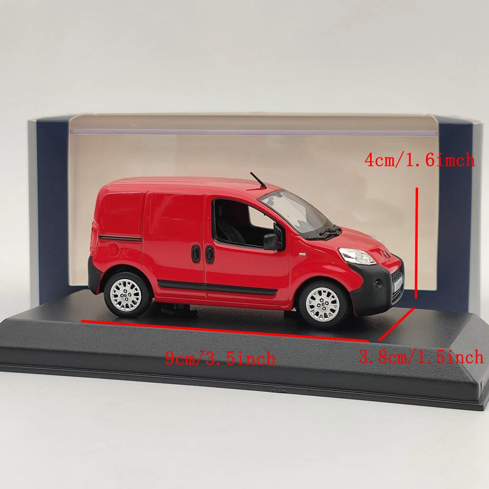 Norev-Bipper Van Diecast modelo, carro vermelho, presente de Natal, coleção, auto brinquedos, 1:43