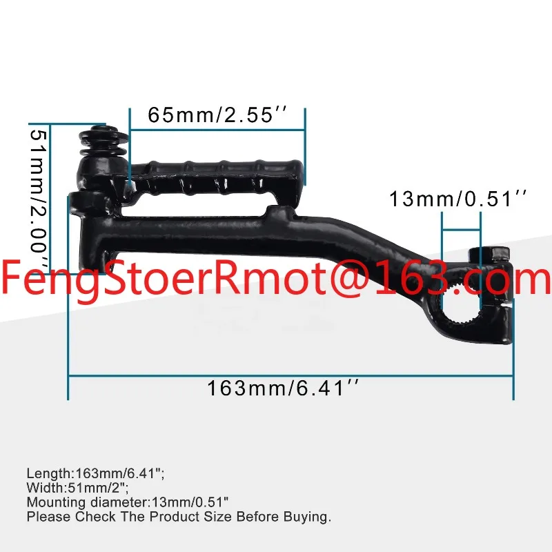 GOOFIT Kick Starter Lever Replacement for 2 Stroke 50cc Minarelli JOG Eton Moped Scooter
