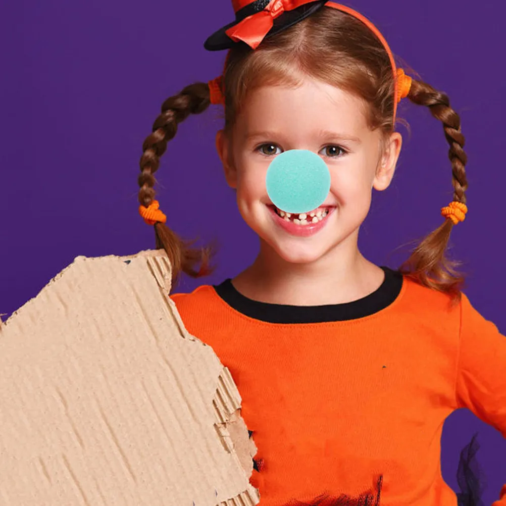 

20 шт. разноцветных губчатых носов клоуна для вечеринок, косплея, миниатюрные искусственные носы для игр в переодевания и карнавалов