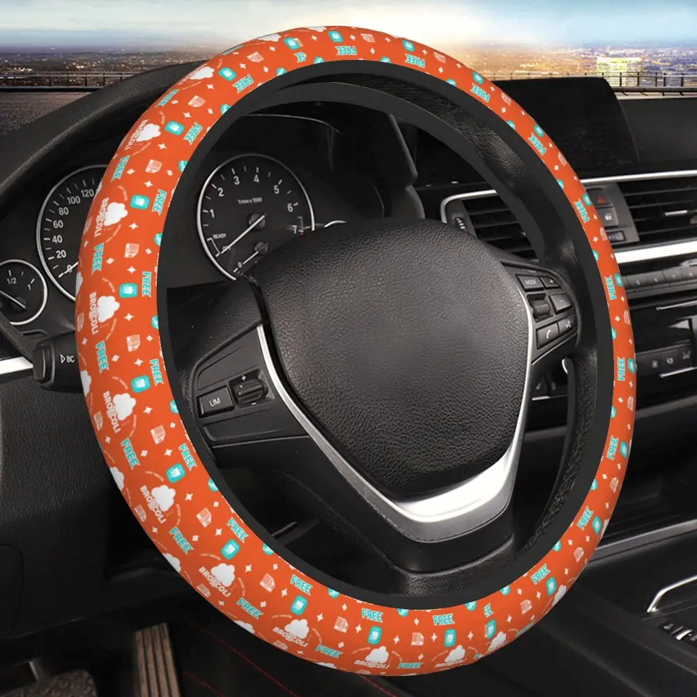 Personalized Label 15 Inch Steering Wheel Cover Anti Slip and Anti Fouling Protection Cover General Motors Steering Wheel Cover